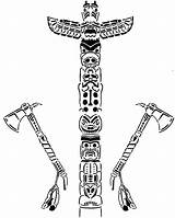 Totem Pole Coloring Pages Printable – ColoringMecom sketch template