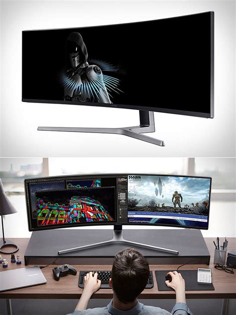 Samsung QLED Curved Gaming Monitor Measures 49" Across, Has Quantum Dot ...