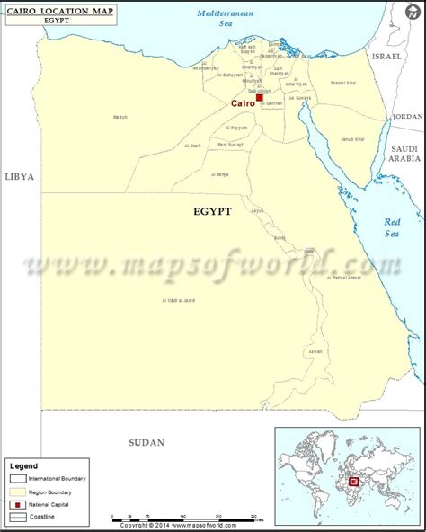 Where is Cairo | Location of Cairo in Egypt Map