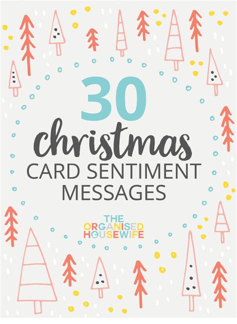 30+ CHRISTMAS CARD SENTIMENT MESSAGES | Christmas card sayings ...