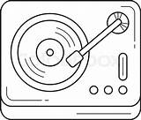 Record Player Coloring Pages Sketch Page sketch template
