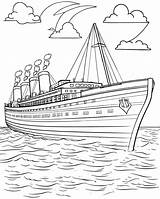 Titanic Coloring Page sketch template