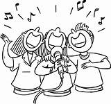 Children Singing Coloring Page At GetColoringscom  Free Printable sketch template