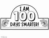 100th Day Of School Crown  100 Days Smarter Headband Hat Craft And Coloring sketch template