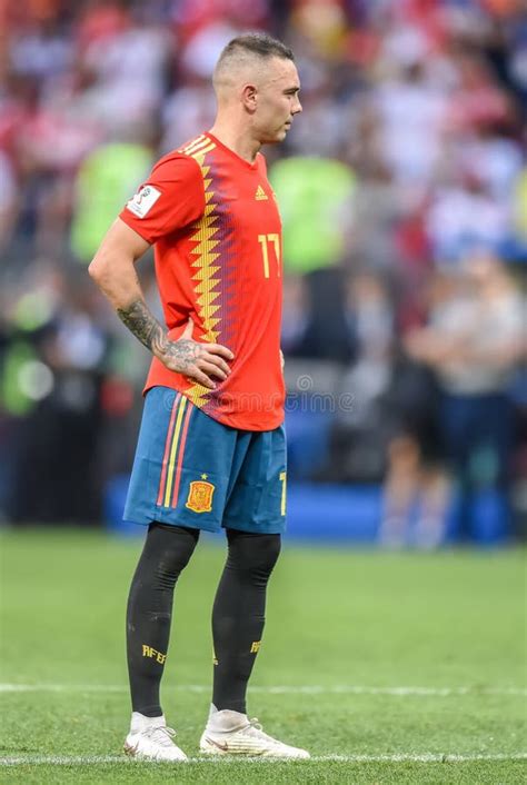 Spain National Football Team Striker Iago Aspas during FIFA World Cup 2018 Round of 16 Match ...