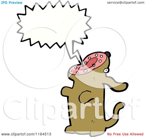 Cartoon of a Talking Dog - Royalty Free Vector Illustration by lineartestpilot #1164513