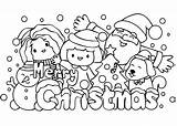 Printable Cute Christmas Coloring Page  Free Pages sketch template