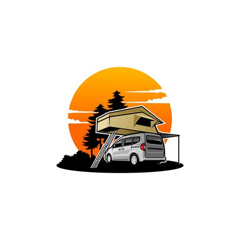 RV camper van car illustration vector 7736052 Vector Art at Vecteezy