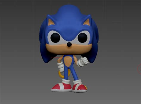 Free OBJ file Sonic Funko Pop 🎲・3D printable object to download・Cults