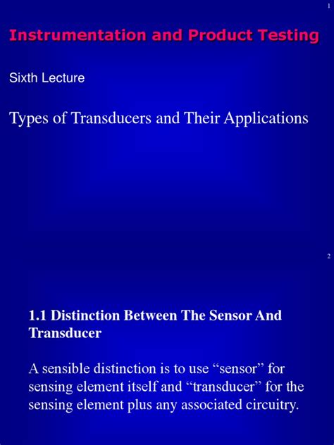 Types of Transducer and Application | PDF | Inductor | Capacitor