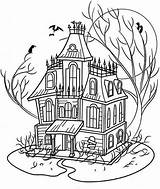 25 Free Printable Haunted House Coloring Pages For Kids sketch template