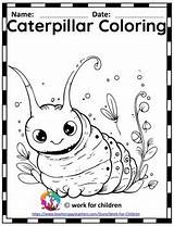 Cute Caterpillar Coloring Pages For Kids By Work Children  TPT sketch template
