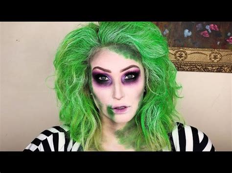 BEETLEJUICE HALLOWEEN MAKEUP AND HAIR TUTORIAL | COFFEE BEFORE BEAUTY ...