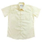 36 Pieces Boys Short Sleeve Broadcloth Dress Shirt In Yellow Size 5 - Boys School Uniforms - at ...