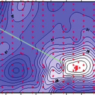 Gambar 3. Kontur Topografi dan Distribusi Grid Pengamatan . | Download ...