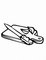 Knife Coloring Sheet Pages sketch template