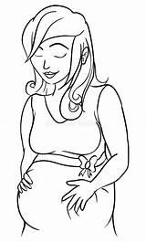 Pregnant Coloring Woman Pages Printable Color Obstetricians  sketch template