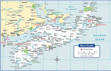 Printable Map Of Nova Scotia