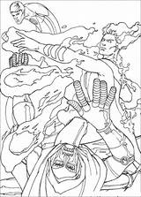 The Human Torch Hits His Enemy coloring Page  Free Printable Coloring sketch template