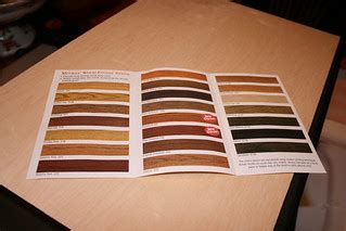 Stain sample color chart | Trying to decide on a stain. I'm … | Flickr