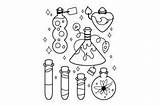 Magic Potions Coloring Page SVG Cut  By Creative Fabrica Crafts sketch template