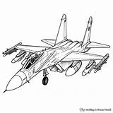 Fighter Jet Coloring Pages  Free & Printable sketch template