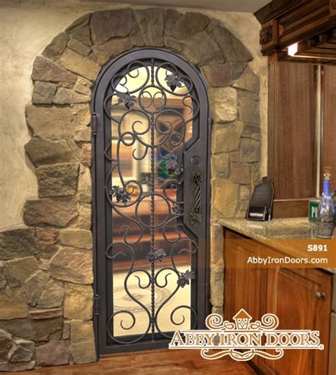 S891 - Iron Wine Cellar Door - Abby Iron Doors