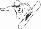 SNOWBOARD COLORING sketch template