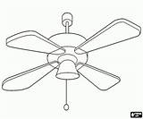 A ceiling fan coloring Page Printable Game sketch template