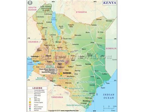 √ Amboseli National Park Kenya Map