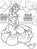 Free Printable Belle Coloring Pages For Kids sketch template