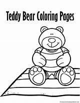 Teddy Bear Picnic Coloring Page sketch template