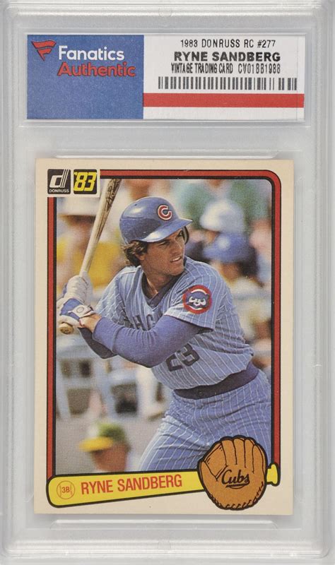 Ryne Sandberg Chicago Cubs 1983 Donruss Rookie #277 Card