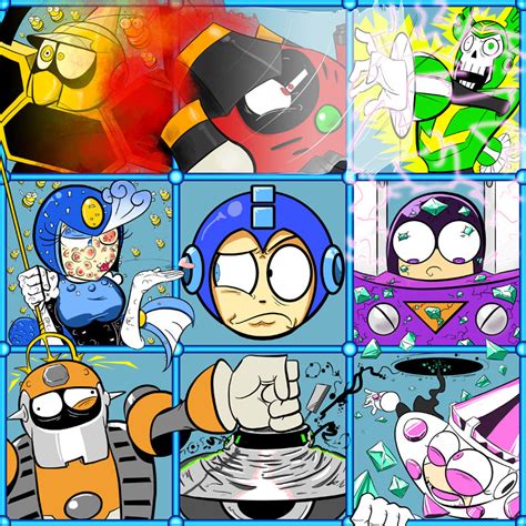 The Megaman 9 Bunch by CyberMoonStudios on DeviantArt