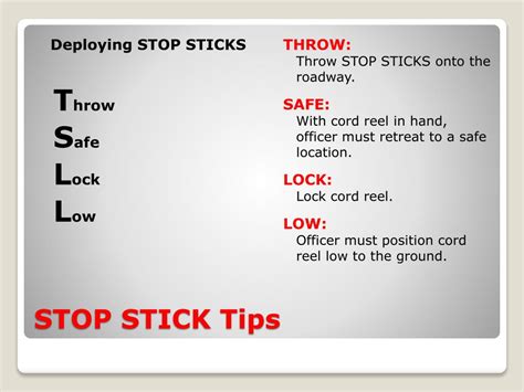 PPT - STOP STICK TRAINING PowerPoint Presentation, free download - ID ...