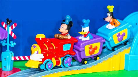 Unboxing the Mickey Mouse Clubhouse Train and Track Playset - YouTube