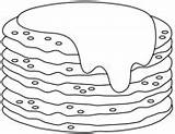 Pancake Coloring Pages Pancakes Breakfast Drawing Kids Colouring Print  sketch template