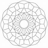 Simple Geometric Circle Coloring Pages sketch template