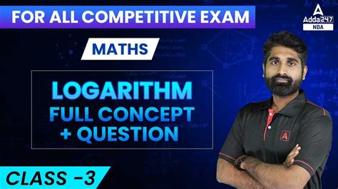 Logarithm | Logarithm and Function full concept and question ...