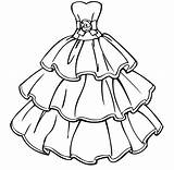 Princess Dress Coloring Pages  Coloring Home sketch template