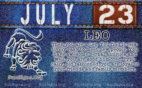 July 23 Zodiac Horoscope Birthday Personality - SunSigns.Org