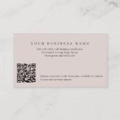 QR CODE rose gold silver elegant metallic scan me Business Card | Zazzle