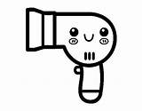 A Black And White Drawing Of blow dryer With Eyes Drawn On The Side sketch template