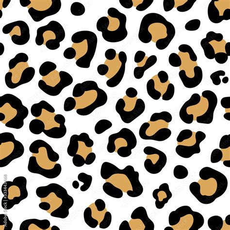 Leopard print. Seamless leopard pattern. Leopard spots. Abstract animal print. Vector Stock ...