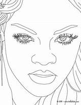 Rihanna Coloring Pages sketch template