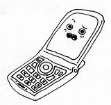 Mobile Phone Coloring Pages sketch template