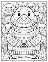 25 Groundhog Day Coloring Pages Free PDF Printables sketch template