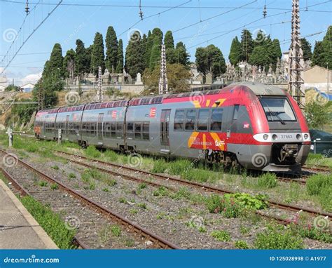 Train Parked At The Venice Mestre Railway Station Platform In Mestre ...