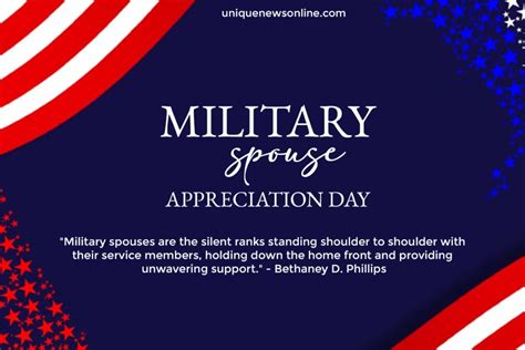 Military Spouse Appreciation Day 2023 Quotes, Images, Messages, Posters, Banners, Cliparts ...