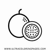 Passion Fruit Coloring Pages  Ultra sketch template